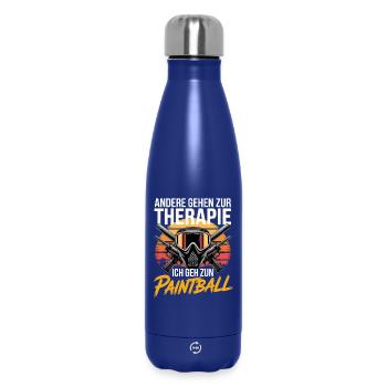  Andere Gehen Zur Therapie Ich Geh Zum Paintball - Thermosflasche 500 ml - Dunkelblau  - Vorne
