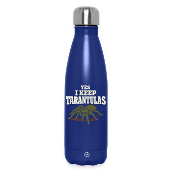 Tarantula Tarantula Holder Spider Owner - Insulated Water Bottle 500 ml - dark blue  - Front