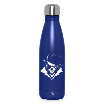Crâne de pirate avec cache-œil – Urban Skull - Bouteille isotherme 500 ml - bleu foncé  - Devant