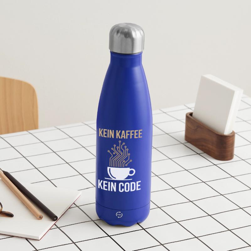 No Coffee No Code Programmer Computer Scientist Insulated Water Bottle 500 ml