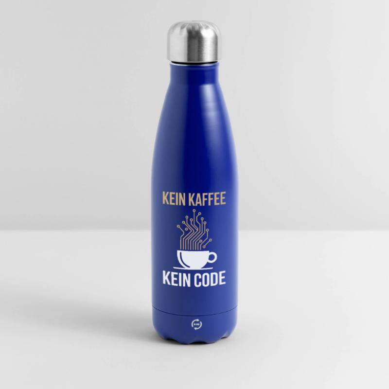 No Coffee No Code Programmer Computer Scientist Insulated Water Bottle 500 ml