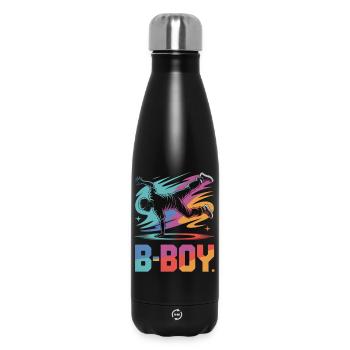 B-Boy Breakdance Streetstyle Breakdancer - Bouteille isotherme 500 ml - noir - Devant