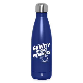 Schwerkraft meine einzige Schwäche - Thermosflasche 500 ml - Dunkelblau  - Vorne