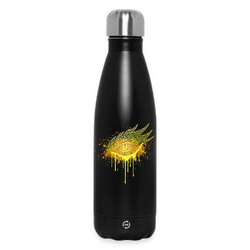 Mystic Eye Gold Edition – Urban Street Art Auge - Thermosflasche 500 ml - Schwarz - Vorne