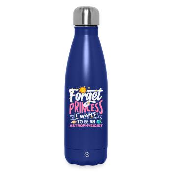 Vergiss Prinzessin Ich werde Astrophysikerin - Thermosflasche 500 ml - Dunkelblau  - Vorne
