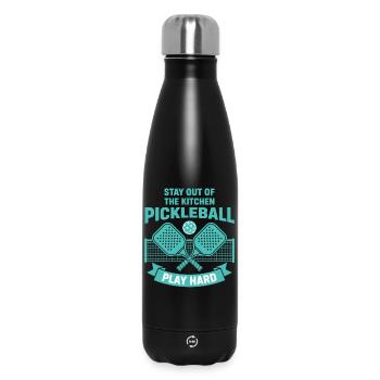 Pickleball Stay Out Of The Kitchen Play Hard Funny - Insulated Water Bottle 500 ml - black - Front