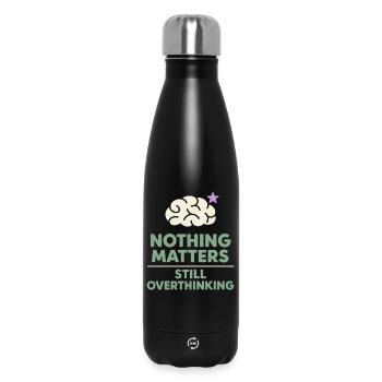 Existenzieller Humor, Nihilismus, Humor, - Thermosflasche 500 ml - Schwarz - Vorne