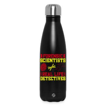 Forensic Science Major Real Life Detectives - Thermosflasche 500 ml - Schwarz - Vorne