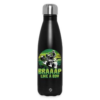 Quad ATV Garçons Hommes Quad Wheeler - Bouteille isotherme 500 ml - noir - Devant