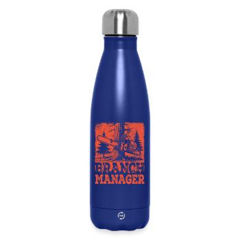 Branch Manager Kettensäge Holzfäller Wald - Thermosflasche 500 ml - Dunkelblau  - Vorne