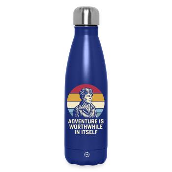 Amelia Earhart Das Abenteuer ist lohnenswert - Thermosflasche 500 ml - Dunkelblau  - Vorne