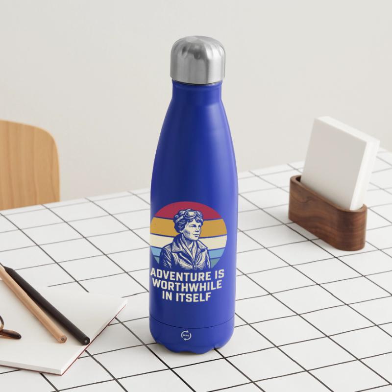 Amelia Earhart Das Abenteuer ist lohnenswert Thermosflasche 500 ml