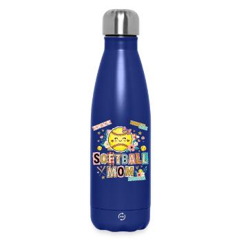 Lösegeldbrief Softball-Mama Mutter - Thermosflasche 500 ml - Dunkelblau  - Vorne
