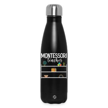 Montessory Worker Method School Worker Montessori - Thermosflasche 500 ml - Schwarz - Vorne