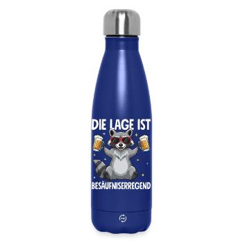 Die Lage Ist Besäufniserregend - Thermosflasche 500 ml - Dunkelblau  - Vorne