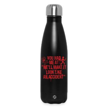 Faites en sorte que cela ressemble à un accident de crime réel - Bouteille isotherme 500 ml - noir - Devant
