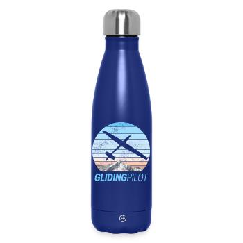 Pilote planant Segelfliegen Vintage Design - Bouteille isotherme 500 ml - bleu foncé  - Devant