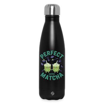 Perfect Coffee Matcha Cute Green Matcha Lover Tea - Thermosflasche 500 ml - Schwarz - Vorne