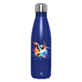 Rotfusstölpel Geschenk - Thermosflasche 500 ml - Dunkelblau  - Vorne