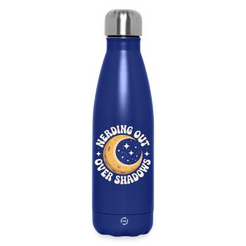 Shadow Nerd | Solar eclipse - Insulated Water Bottle 500 ml - dark blue  - Front