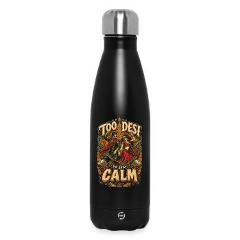 Bollywood est trop desi pour rester calme - Bouteille isotherme 500 ml - noir - Devant