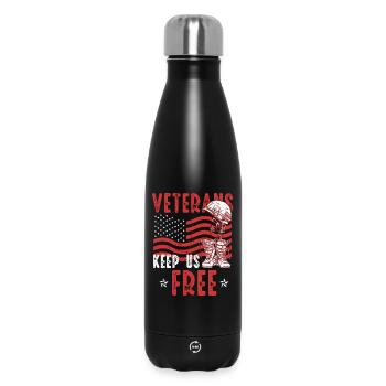 Veterans Day for Republicans - Insulated Water Bottle 500 ml - black - Front