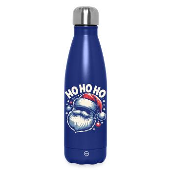 Ho Ho Ho Santa - Insulated Water Bottle 500 ml - dark blue  - Front