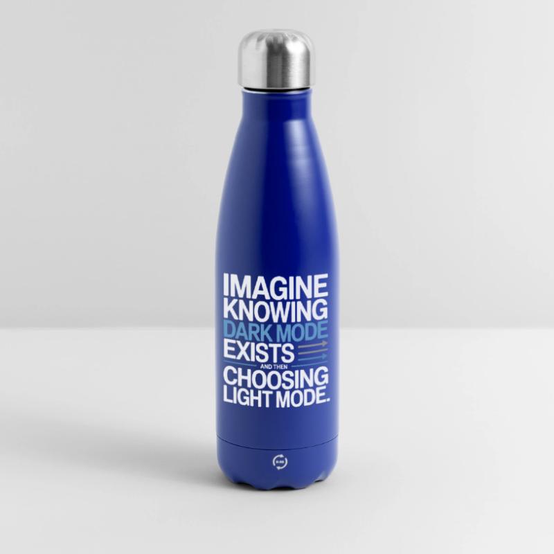 Le mode sombre existe Programmeur IT Nerd Coder Office Bouteille isotherme 500 ml