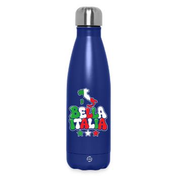 Bella Italia Pop Art – Farbenpracht - Thermosflasche 500 ml - Dunkelblau  - Vorne