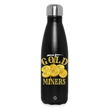 Gold digger - Insulated Water Bottle 500 ml - black - Front