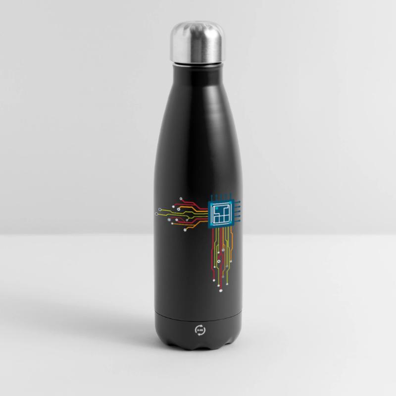 Computer chip - Creative illustration Insulated Water Bottle 500 ml