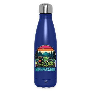 Sentier du Coucher de Soleil pour le Bikepacking - Bouteille isotherme 500 ml - bleu foncé  - Devant
