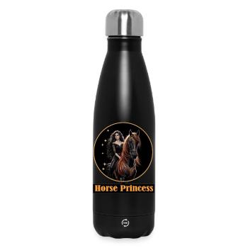 Princesse du cheval : Cavalier de nuit - Bouteille isotherme 500 ml - noir - Devant