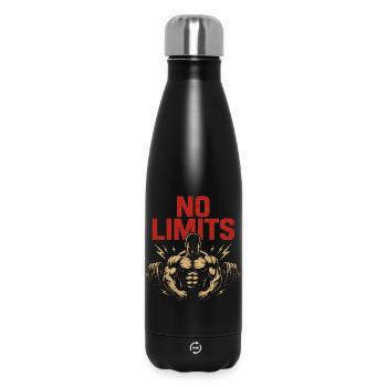No Limits – Kraft und Stärke - Thermosflasche 500 ml - Schwarz - Vorne
