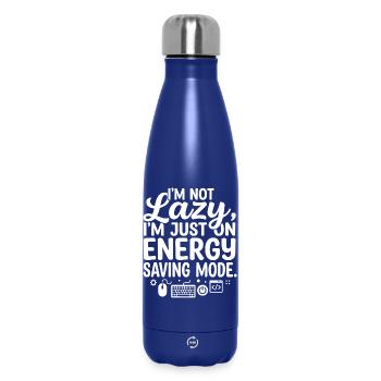 Low Power Mode Humor Typography - Insulated Water Bottle 500 ml - dark blue  - Front