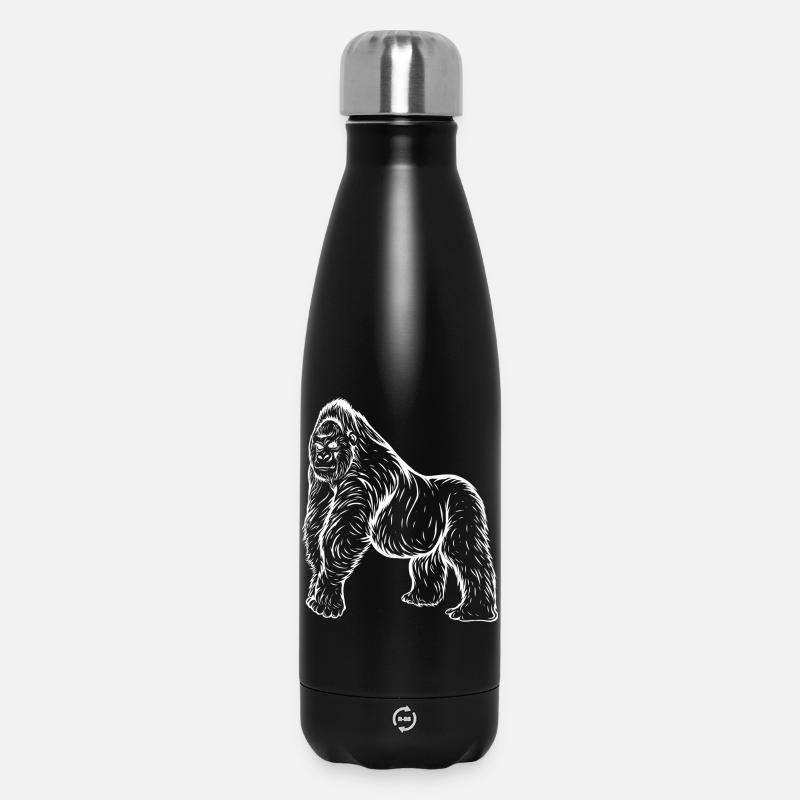 gorilla - Insulated Water Bottle 500 ml - black