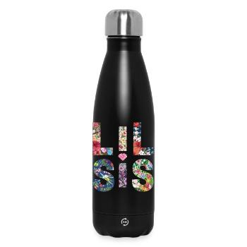 LIL SIS - Sister - Little Sister - Partner Look - Insulated Water Bottle 500 ml - black - Front