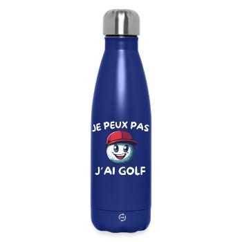 Cap Rouge Golfball-Maskottchen - Thermosflasche 500 ml - Dunkelblau  - Vorne