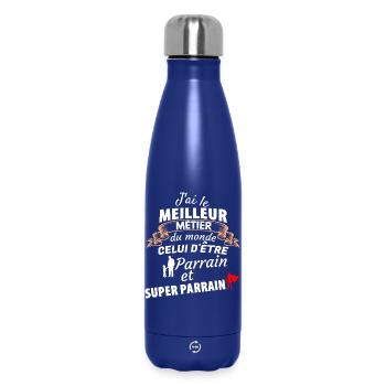 Humorvolles Zitat für Patenonkel - Superpate - Thermosflasche 500 ml - Dunkelblau  - Vorne