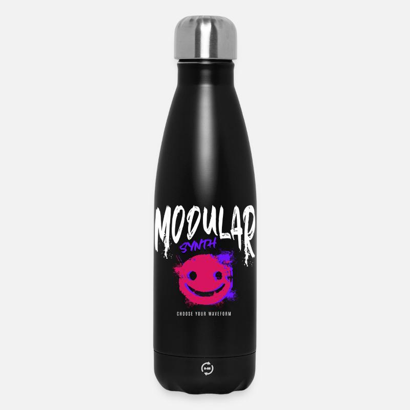 Modular Synth Synthesizer Waveform - Thermosflasche 500 ml - Schwarz