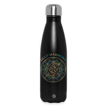 Deep Harmony Mandala - Thermosflasche 500 ml - Schwarz - Vorne