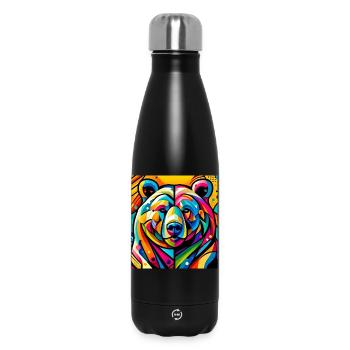 Bear - Insulated Water Bottle 500 ml - black - Front
