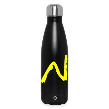 Buchstabe N - Thermosflasche 500 ml - Schwarz - Vorne