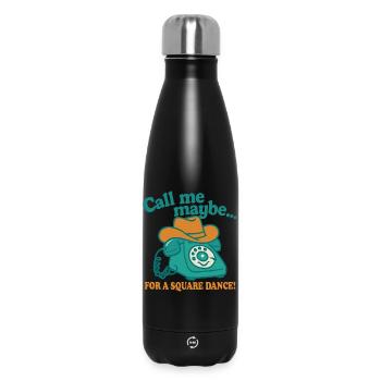 Appelez-moi pour une danse carrée - Bouteille isotherme 500 ml - noir - Devant