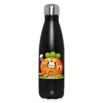 La Maison de la Carotte avec le Lapin - Bouteille isotherme 500 ml - noir - Devant