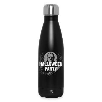 Halloween Party Mask - Insulated Water Bottle 500 ml - black - Front