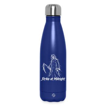 Strike at Midnight - Insulated Water Bottle 500 ml - dark blue  - Front