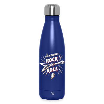High Voltage Rock N Roll Guitar - Insulated Water Bottle 500 ml - dark blue  - Front