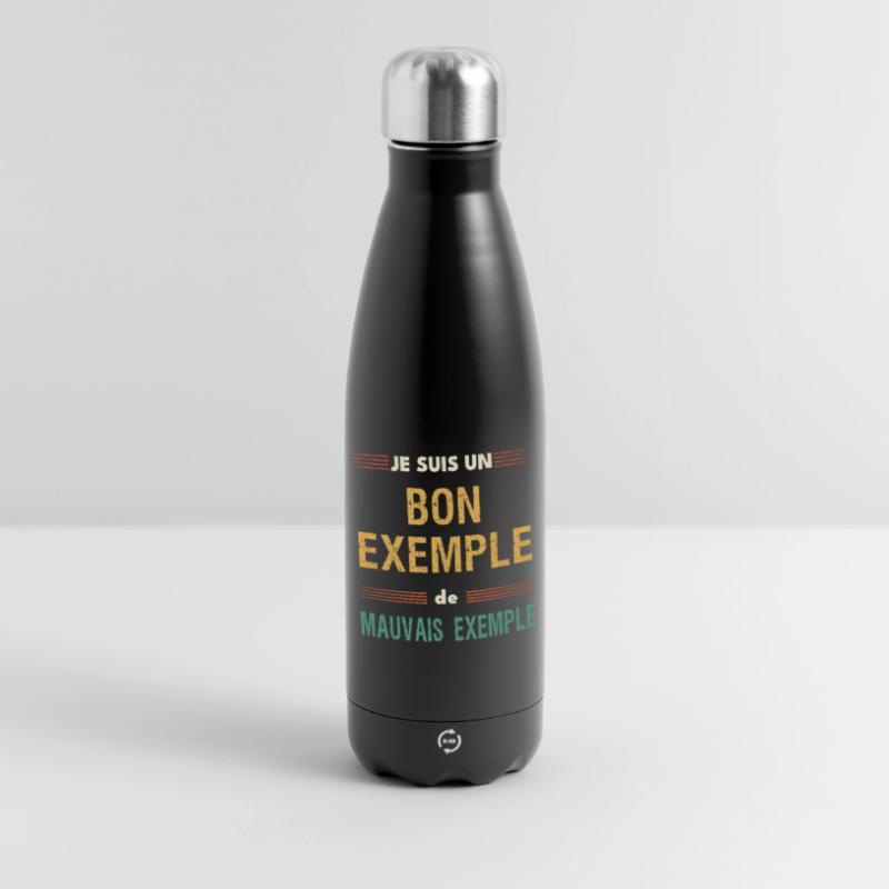 Good Example and Bad Example - Humorous Message Insulated Water Bottle 500 ml