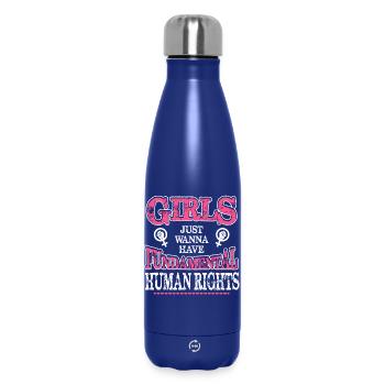 Fundamental Rights Feminist Tee - Insulated Water Bottle 500 ml - dark blue  - Front